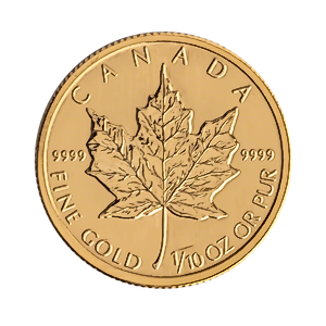 1995 1/10 oz Canadian Gold Maple Leaf Bullion Coin