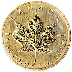 2002 1 oz Canadian Gold Maple Leaf Bullion Coin