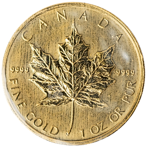 2002 1 oz Canadian Gold Maple Leaf Bullion Coin