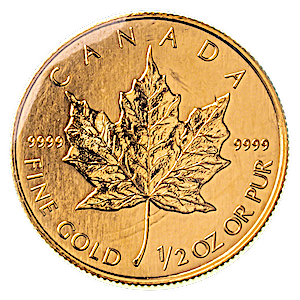 2008 1/2 oz Canadian Gold Maple Leaf Bullion Coin