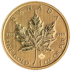 2013 1 oz Canadian Gold Maple Leaf Bullion Coin