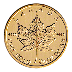 2013 1/10 oz Canadian Gold Maple Leaf Bullion Coin