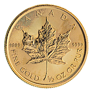 2018 1/2 oz Canadian Gold Maple Leaf Bullion Coin