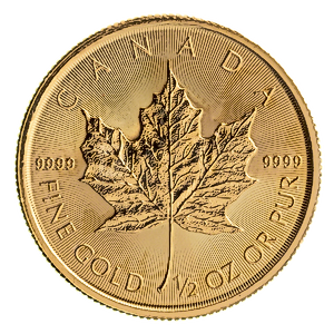 2018 1/2 oz Canadian Gold Maple Leaf Bullion Coin