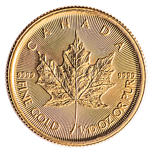 2018 1/10 oz Canadian Gold Maple Leaf Bullion Coin