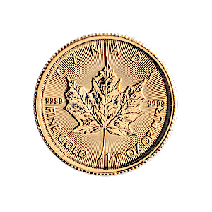 2019 1/10 oz Canadian Gold Maple Leaf Bullion Coin