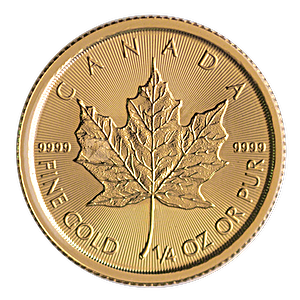 2021 1/4 oz Canadian Gold Maple Leaf Bullion Coin