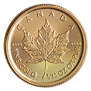 2021 1/10 oz Canadian Gold Maple Leaf Bullion Coin