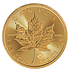 2022 1 oz Canadian Gold Maple Leaf Bullion Coin