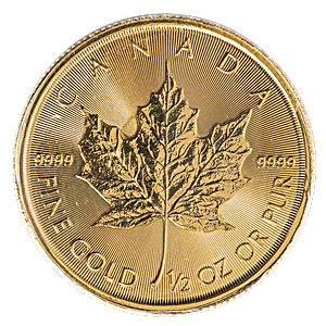 2022 1/2 oz Canadian Gold Maple Leaf Bullion Coin