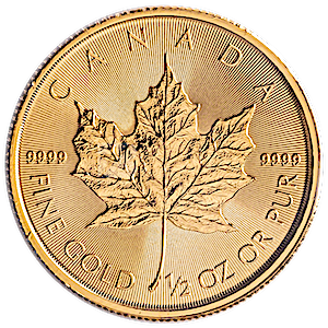 2023 1/2 oz Canadian Gold Maple Leaf Bullion Coin