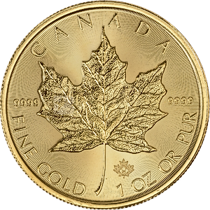 2025 1 oz Canadian Gold Maple Leaf Bullion Coin (BU)