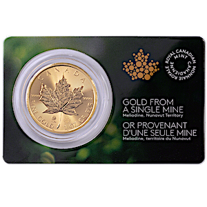 2022 1 oz Canadian Gold Maple Leaf  - Single Sourced Mine Bullion Coin
