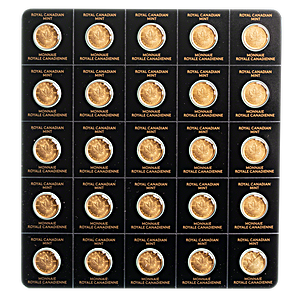 2023 25 x 1 Gram Canadian Maplegram25 Gold Bullion Coin Pack