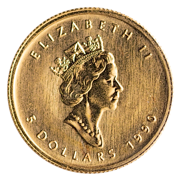 Buy 1990 1/10 oz Canadian Gold Maple Leaf Bullion Coin