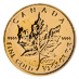 1999 1/2 oz Canadian Gold Maple Leaf Bullion Coin - 20 years ANS Privy thumbnail