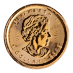 2018 1/10 oz Canadian Gold Maple Leaf Bullion Coin thumbnail