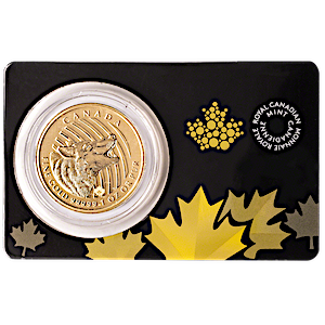 2014 1 oz Canada Howling Wolf Gold Bullion Coin