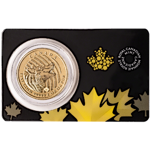 2014 1 oz Canada Howling Wolf Gold Bullion Coin