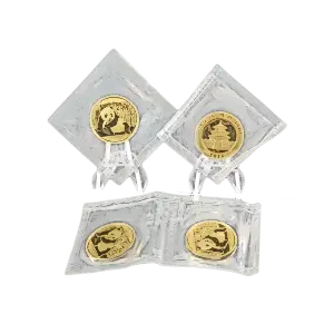 4 pcs of 1/2 oz 2015 Chinese Gold Panda Coins - Total 2 oz Gold