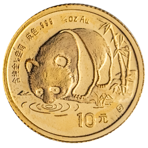 1987 1/10 oz Chinese Gold Panda Bullion Coin