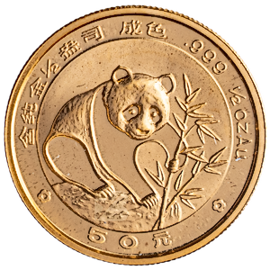 1988 1/2 oz Chinese Gold Panda Bullion Coin