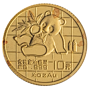 1989 1/10 oz Chinese Gold Panda Bullion Coin