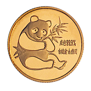 1982 1/10 oz Chinese Gold Panda Bullion Coin