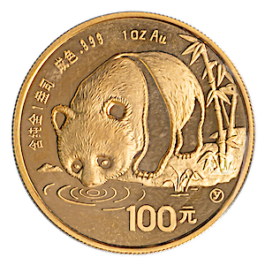1987 1 oz Chinese Gold Panda Bullion Coin