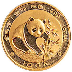 1988 1 oz Chinese Gold Panda Bullion Coin