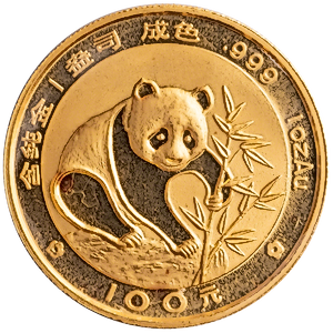 1988 1 oz Chinese Gold Panda Bullion Coin