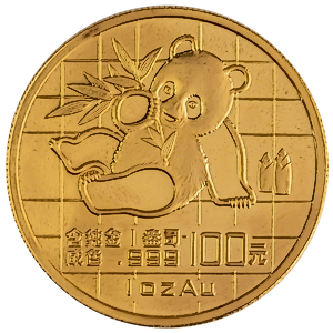 1989 1 oz Chinese Gold Panda Bullion Coin