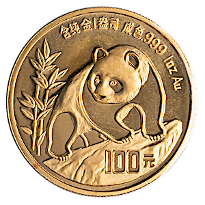 1990 1 oz Chinese Gold Panda Bullion Coin