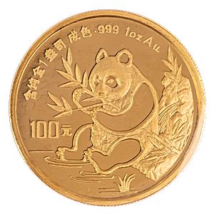 1991 1 oz Chinese Gold Panda Bullion Coin