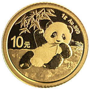 2020 1 Gram Chinese Gold Panda Bullion Coin