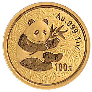 2000 1 oz Chinese Gold Panda Bullion Coin