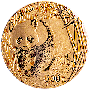2002 1 oz Chinese Gold Panda Bullion Coin