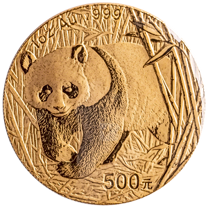 2002 1 oz Chinese Gold Panda Bullion Coin
