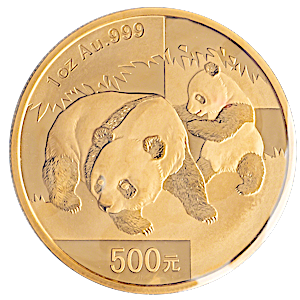 2008 1 oz Chinese Gold Panda Bullion Coin