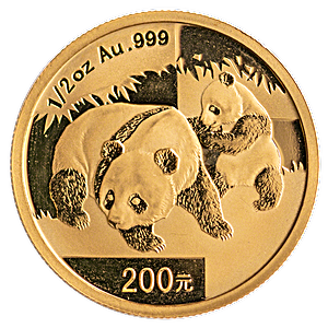 2008 1/2 oz Chinese Gold Panda Bullion Coin