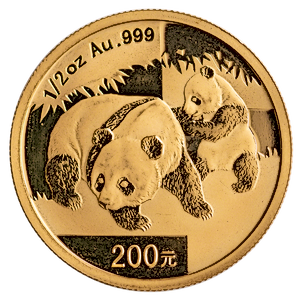 2008 1/2 oz Chinese Gold Panda Bullion Coin