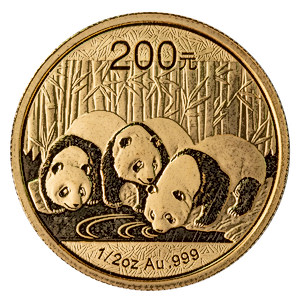 2013 1/2 oz Chinese Gold Panda Bullion Coin