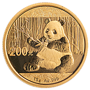 Chinese Gold Panda 2017 - 15 g