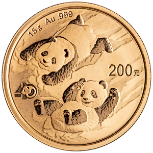2022 15 Gram Chinese Gold Panda Bullion Coin
