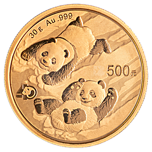 2022 30 Gram Chinese Gold Panda Bullion Coin