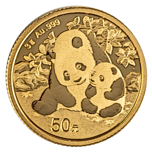 2024 3 Gram Chinese Gold Panda Bullion Coin