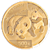 2008 1 oz Chinese Gold Panda Bullion Coin thumbnail