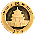 2008 1/2 oz Chinese Gold Panda Bullion Coin thumbnail