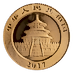 2017 3 Gram Chinese Gold Panda Bullion Coin thumbnail