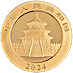 2024 30 Gram Chinese Gold Panda Bullion Coin thumbnail